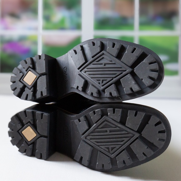 CHLOÉ Black & Grey Franne Sock Boots - Size EU 37 / US 6.5 - 7 - EUC - Picture 10 of 16